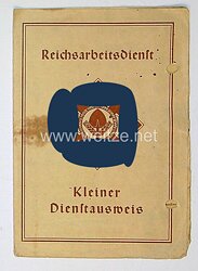 Reichsarbeitsdienst ( RAD ) - Kleiner Dienstausweis für einen Jungen des Jahrgangs 1927 aus Wesel, 