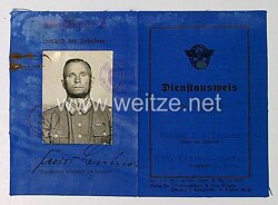 Deutsche Polizei - Dienstausweis für Revier Oberwachtmeister der Schutzpolizei der Reserve, bei der Stadt Coburg