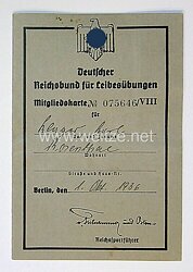 Deutscher Reichsbund für Leibesübungen ( DRL ) - Mitgliedskarte