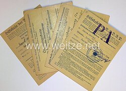 Hilfskasse der NSDAP - Hilfskassen-Quittungskarten für Parteimitglieder