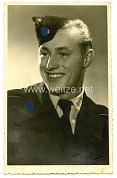 Waffen-SS Portraitfoto, SS-Mann der Panzertruppe