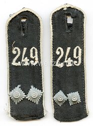 HJ Paar Schulterstücke für einen Scharführer im HJ-Streifendienst, Bann "249"