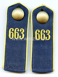 Paar Schulterstücke Marine-HJ für einen Kameradschaftsführer Bann "663"