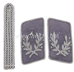 RLB Reichsluftschutzbund Paar Kragenspiegel und Schulterstück für einen Luftschutzführer