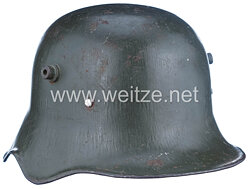 Deutsches Reich 1. Weltkrieg Stahlhelm M 18 Kavallerie mit Ohrenausschnitt