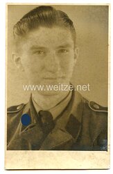 Waffen-SS Portraitfoto, SS-Mann in der 3. SS-Panzer-Division „Totenkopf“ 
