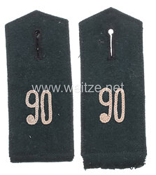 Wehrmacht Heer Paar Schulterklappen Mannschaften Infanterie Rgt. 90 