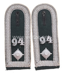 Wehrmacht Heer Paar Schulterstücke für einen Feldwebel im Infanterie Rgt.94