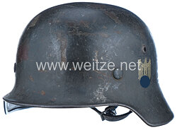 Wehrmacht Heer Stahlhelm M35 mit 1 Emblem