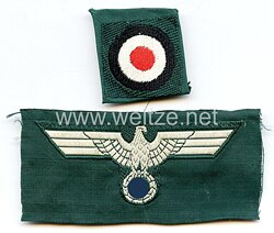 Wehrmacht Heer Schiffchenkokarde und Schiffchenadler für Mannschaften