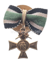Sachsen Weimar Eisenach Ehrenkreuz der Krieger -u. Militärvereine als Knopflochdekoratioan
