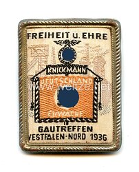 NSDAP - Gautreffen Westfalen-Nord 1936 " Freiheit u. Ehre - Knickmann - Deutschland erwache " in Gelsenkirchen