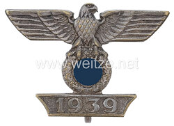 Wiederholungsspange 1939 für das Eiserne Kreuz 1. Klasse 1914 1. Modell - Juncker