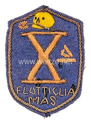 Italien 2. Weltkrieg RSI ab 1943: Ärmelabzeichen für Offiziere der "Xa Flottiglia MAS" 