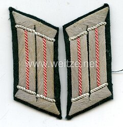 Wehrmacht Heer Paar Kragenspiegel für Offiziere Panzerjäger