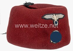 Waffen-SS roter Fez für moslemische Freiwillige der Div. "Prinz Eugen", bzw. "Handschar"
