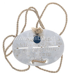 Wehrmacht Heer Erkennungsmarke und Amulette von Litzmannstadt 