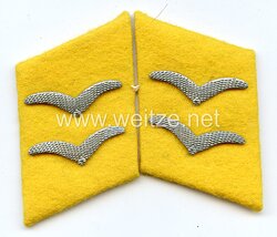 Luftwaffe Paar Kragenspiegel für einen Gefreiten der Fliegenden Truppe Bzw. Fallschirmjäger