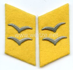 Luftwaffe Paar Kragenspiegel für einen Gefreiten der Fliegenden Truppe Bzw. Fallschirmjäger