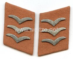 Luftwaffe Paar Kragenspiegel für einen Obergefreiten der Luftnachrichten