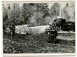 Waffen-SS Pressefoto: Der Weg ist frei - also vorwärts und weiter! 21.11.1941