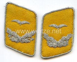 Luftwaffe Paar Kragenspiegel Leutnant fliegende Truppe bzw. Fallschirmjäger