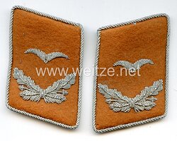 Luftwaffe Paar Kragenspiegel für einen Leutnant der Luftnachrichtentruppe