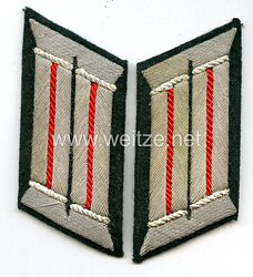 Wehrmacht Heer Paar Kragenspiegel für Offizier der Artillerie