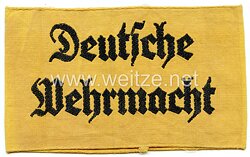 Wehrmacht Armbinde "Deutsche Wehrmacht" für Zivilangestellte