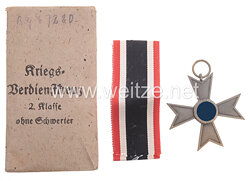Kriegsverdienstkreuz ohne Schwertern 1939 2. Klasse -Julius Maurer Oberstein