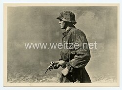 Waffen-SS - Propaganda-Postkarte - " Unsere Waffen-SS " - Strassenkampf