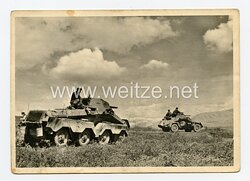 Waffen-SS - Propaganda-Postkarte - " Unsere Waffen-SS " - Panzerspähwagen vor !