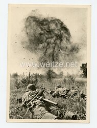 Waffen-SS - Propaganda-Postkarte - " Unsere Waffen-SS " - Volle Deckung