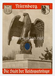 III. Reich - farbige Propaganda-Postkarte - " Nürnberg, die Stadt der Reichsparteitage "