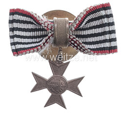 Preussen Kreuz für Kriegshilfsdienst 1916 - Miniatur als Knopflochdekoration