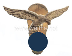 Deutsche Wehrmacht - Luftwaffe ( WL ) - Zivilabzeichen ( vergoldet ) - als Knopflochdekoration