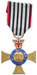 Preussen Kronen-Orden 4. Klasse mit Genfer Kreuz 1872 - 1874