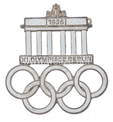 XI. Olympischen Spiele 1936 Berlin - Offizielles Besucherabzeichen 