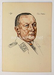 Luftwaffe - Willrich farbige Propaganda-Postkarte - Ritterkreuzträger General der Flieger Student