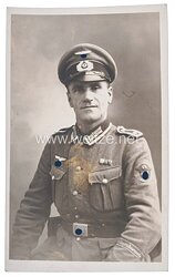 Wehrmacht Portraitfoto eines Feldwebels der Feldgendarmerie