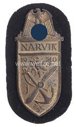 Ärmelschild "Narvik 1940" für Angehörige der Kriegsmarine