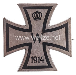 1. Weltkrieg patriotische Brosche Eisernes Kreuz 1914