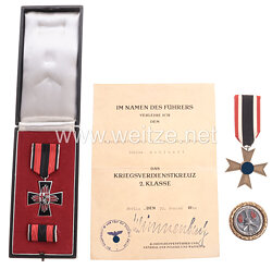 Kriegsverdienstkreuz 1939 2. Klasse aus dem Besitz eines Bereitschaftsführers der Feuerwehr