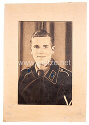 Wehrmacht Portraitfoto, Gefreiter der Panzertruppe