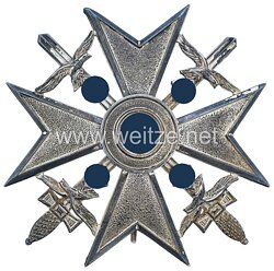Spanienkreuz in Silber mit Schwertern