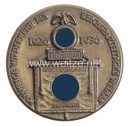 III. Reich - 10 jährige Wiederkehr des Reichsparteitages Weimar 1926-1936 