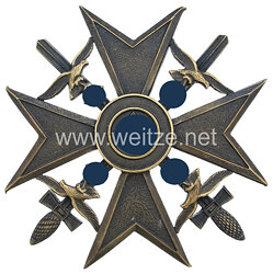 Spanienkreuz in Bronze mit Schwertern - Otto Schickle, Pforzheim