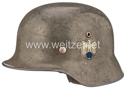 Wehrmacht Heer Stahlhelm M35 mit 1  Emblem