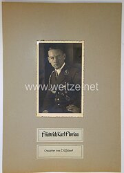 III. Reich - Originalunterschrift vom Gauleiter von Düsseldorf Friedrich Karl Florian