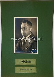 III. Reich - Originalunterschrift vom Korpsführer des N.S.K.K. Adolf Hühnlein